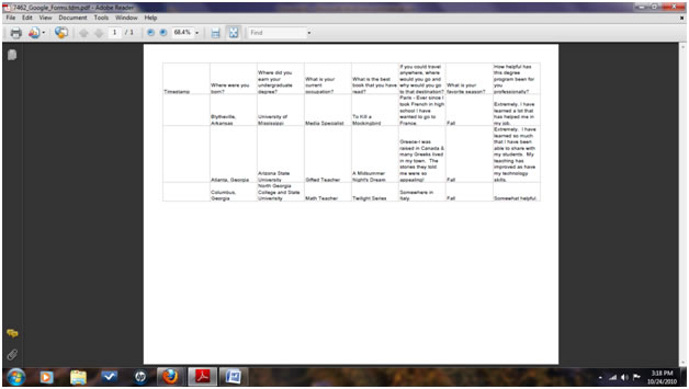 Google Forms for MEDT class